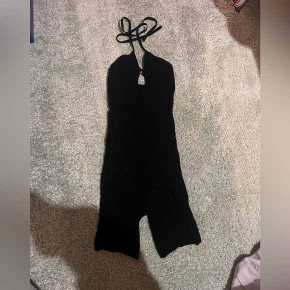 White Fox Keep Them Guessing Romper Black - Picture 4 of 4